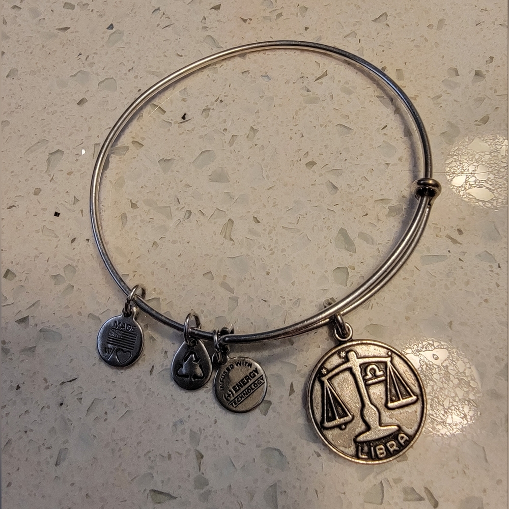 Alex and Ani silver Libra bracelet